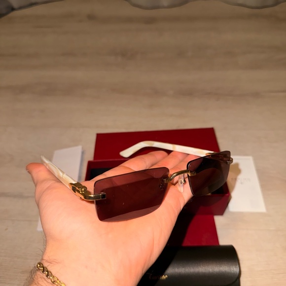 Cartier wood sunglasses, brand new main image 4